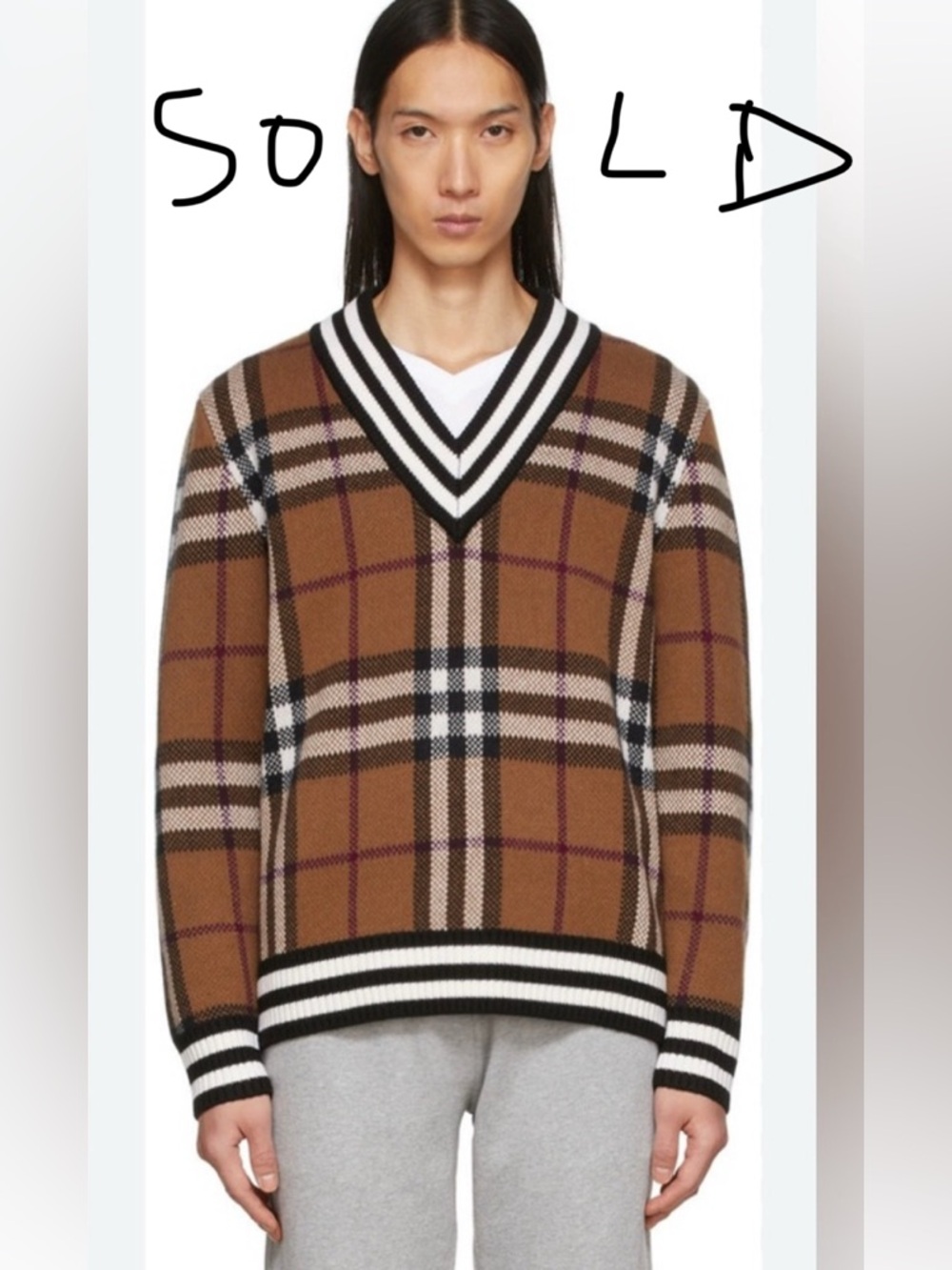 Burberry
Maloney Check Jacquard Cashmere Sweater